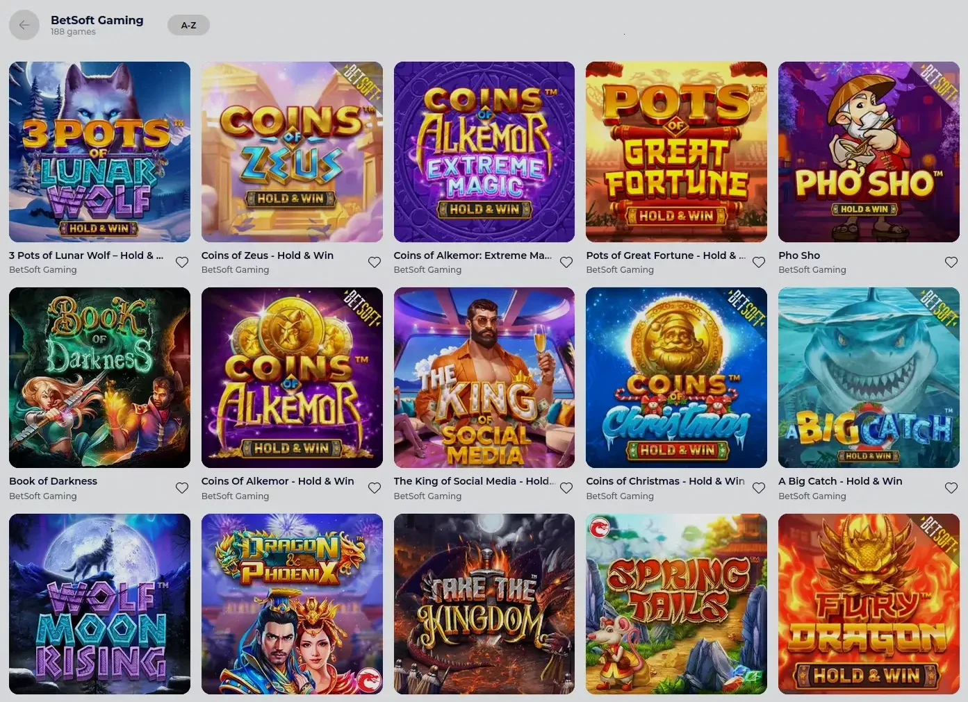 Игровой интерфейс казино Лекс
